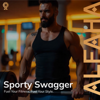 ALFAHA™ Sporty Swagger in action – a fragrance that enhances your fitness routine, perfect for the gym, outdoor activities, and active days.