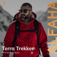ALFAHA™ Terra Trekker in action – the perfect fragrance for outdoor enthusiasts, providing strength and vitality for thrilling adventures.