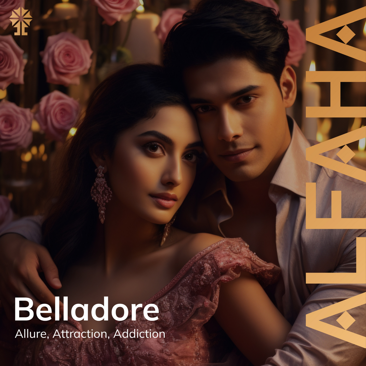 ALFAHA™ Belladore in a romantic lifestyle setting, perfect for special occasions, exuding elegance and charm through its floral-fruity scent.