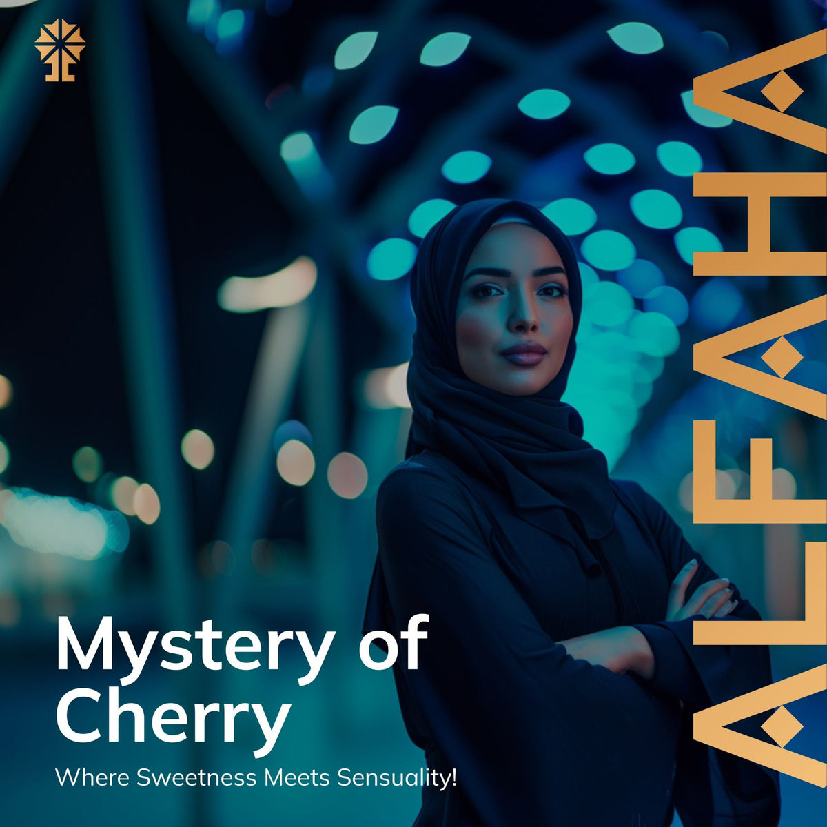 ALFAHA™ Mystery of Cherry displayed in a parties, embodying the fragrance’s sweet and elegant appeal for women who make every gathering memorable.