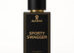 Sporty Swagger by ALFAHA – 50ml men’s perfume bottle, fresh aromatic Eau de Parfum on white background
