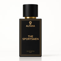 The Sportsmen by ALFAHA – 50ml men’s perfume bottle, fresh aromatic Eau de Parfum on white background