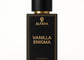 Vanilla Enigma by ALFAHA – 50ml men’s perfume bottle, sweet woody Eau de Parfum on white background